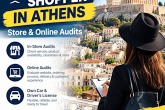 be your professional mystery shopper in greece
