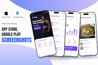 design professional app store and iphone screenshots for your app
