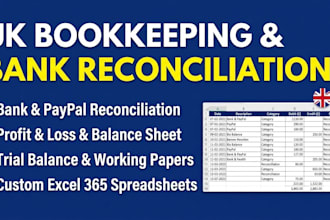 be your UK accountant for bookeeping,trial balance and ct600 tax return