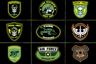 design military or army tactical logo badge patch
