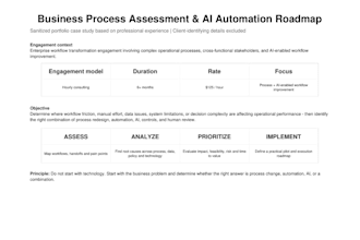 assess and improve your business process with ai and automation