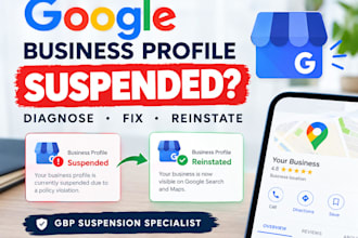 fix google business profile suspension, disabled and reinstatement issues