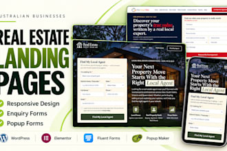 build a wordpress real estate landing page for australian businesses