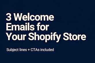 write high converting welcome emails for your shopify store