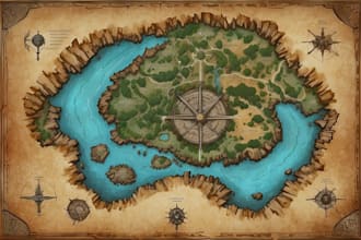 draw a custom map for fantasy, scifi, book or boardgame