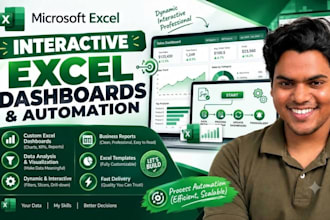 create excel dashboard and KPI reporting