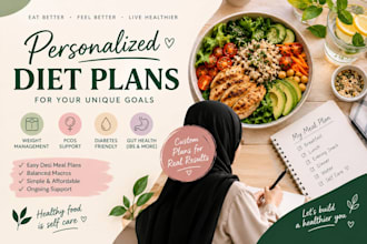 create a personalised diet plan and healthy meal plan