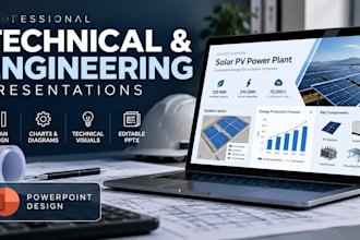 design a professional technical and engineering presentation
