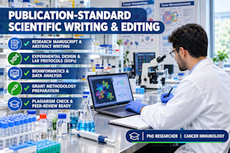 write, edit, and proofread scientific cancer research
