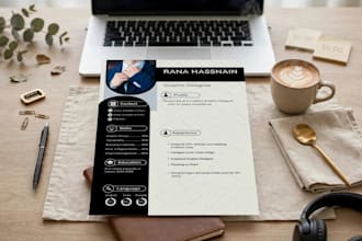 design a modern resume and luxury invitation cards