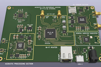 acoustic pcb design for wi fi router, 5g sensor and wireless hardware systems