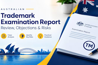 review your trademark examination report, explain objection and risks