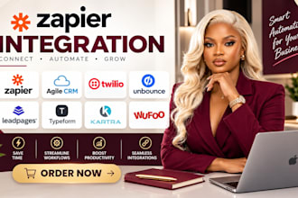 zapier integration agile crm twilio unbounce leadpages typeform kartra wufoo
