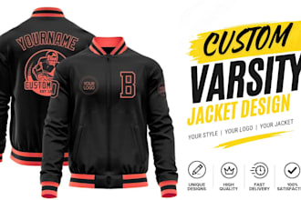 design streetwear varsity jacket letterman jackets versity design