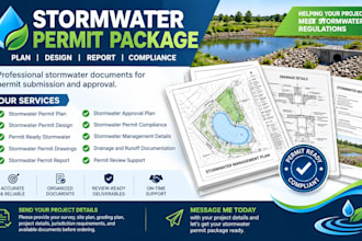 stormwater permit design stormwater permit drawings stormwater permit compliance