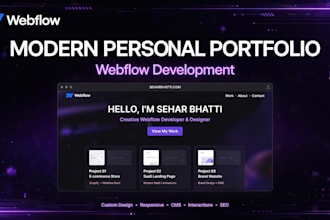 create modern responsive personal portfolio