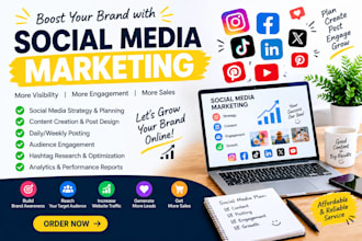 be your social media marketing manager and content creator