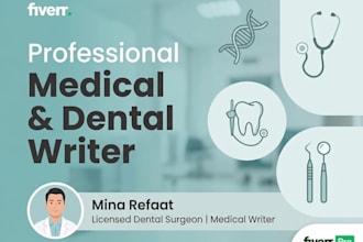 write professional medical and dental content for your blog