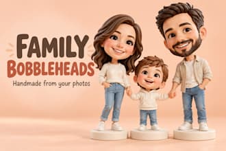 handmake family bobblehead keepsakes from your photos