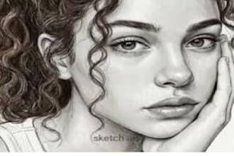 draw custom calligraphy and realistic pencil sketch