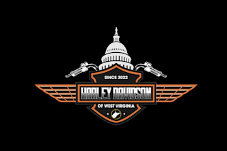 design luxurious harley davidson dealership logo