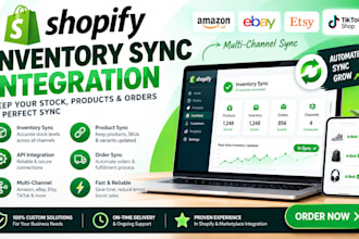 fix shopify inventory stock sync product sync tiktok shop store setup ebay api