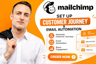 set up mailchimp customer journey mailchimp email automation