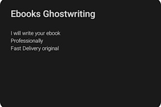 ghostwrite your business and memori self help