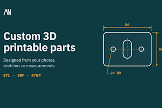 design a custom 3d printable model or replacement part