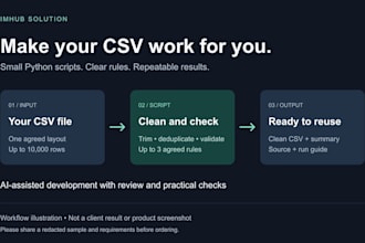 write a python script to clean and automate your CSV data