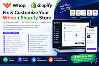 shopify whop checkout shopify landing page