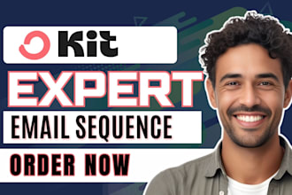 be your kit expert, setup kit email sequence newsletter design kit landing page