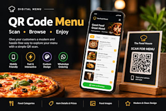create a qr code menu website for your restaurant