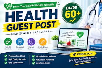 provide premium health guest post and health backlinks