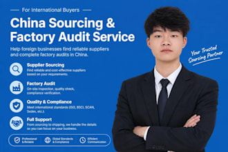 be your china sourcing agent and factory auditor