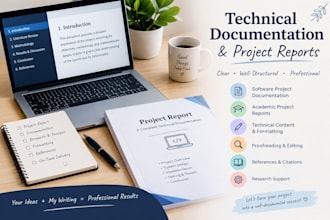 do professional technical documentation and project report