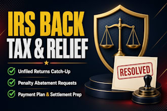 resolve irs back taxes, penalty abatement, and file unfiled tax returns