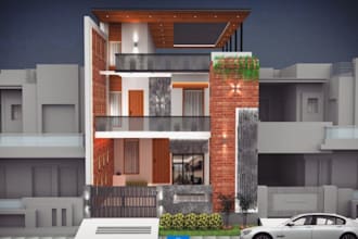 sketchup model and 3d rendering for exterior, interior 3d design, site plan, cgi