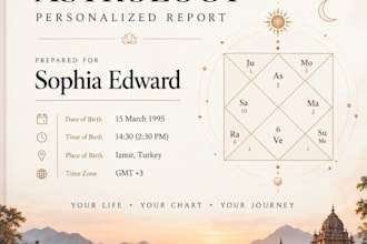 a professional vedic astrology birth chart reading