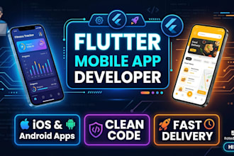 develop custom flutter app for ios and android