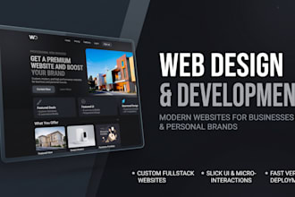 create stylish landing pages and custom websites
