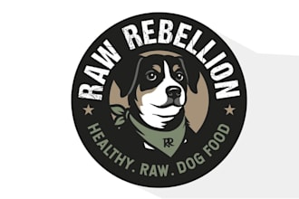 design vibrant dog food business logo for you