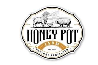 design pastured perfected organic farm logo