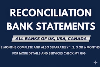 convert bank statement into financial statement