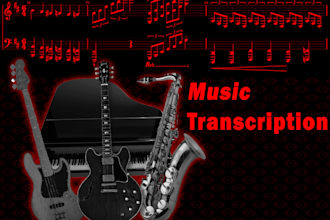 create a 100 percent accurate musical transcription for you