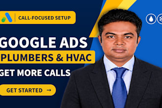 set up google ads ppc for plumbers and hvac companies to get more calls