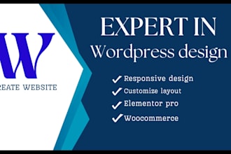 built a professional website by using wordpress