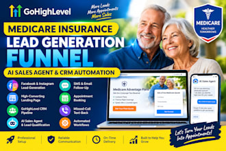 build medicare insurance lead generation funnel ai sales agent crm automation