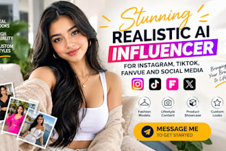 unique viral ai influencer model video and ai image for brands and social media
