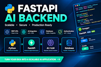 build a python fastapi backend for your ai application